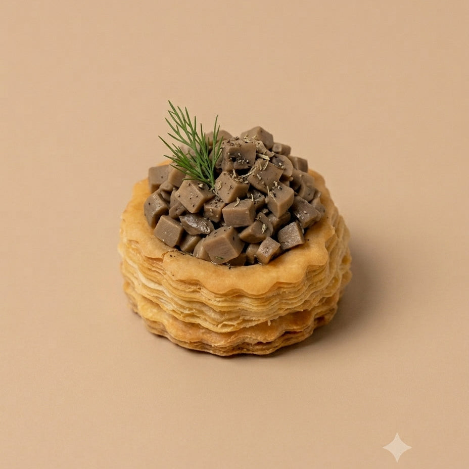 Canned mushroom vol au vent