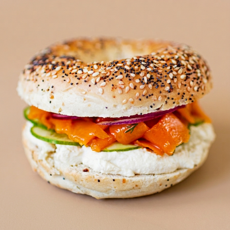 Salmon bagel