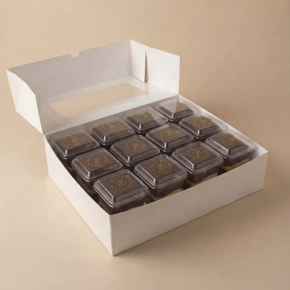 12pcs : London chocolate cake cup