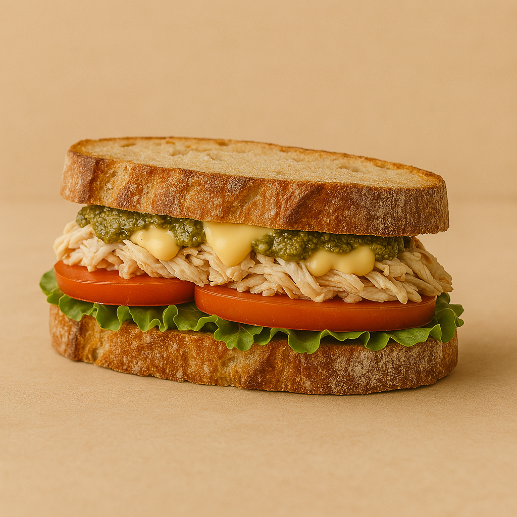 Chicken pesto sandwich