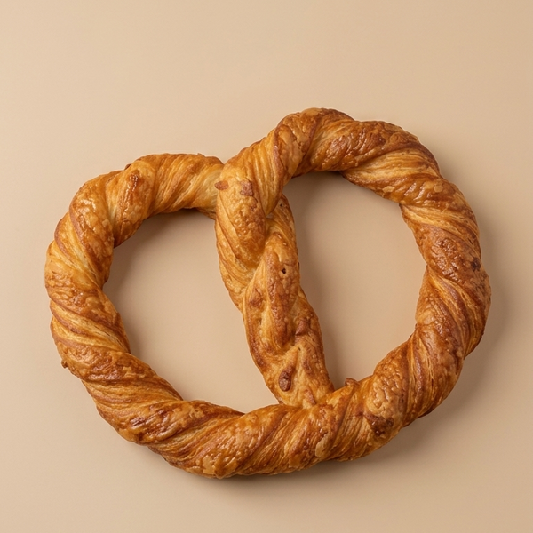 plain pretzel croissant