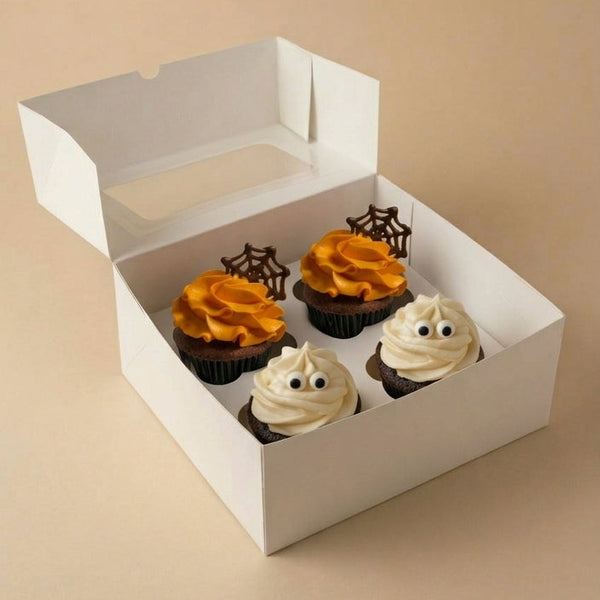 Halloween cupcakes :4pcs